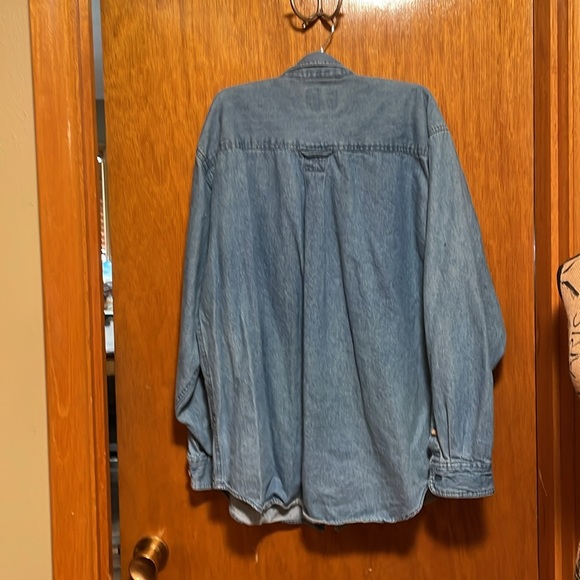 Bimini Bay Outfitters Denim Long Sleeve Shirt Size Large - Picture 5 of 8